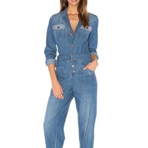 Current/Elliott Whitney Denim Jumpsuit Coveralls